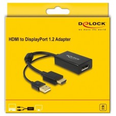 Delock Adaptador HDMI Macho activo a DisplayPort 1