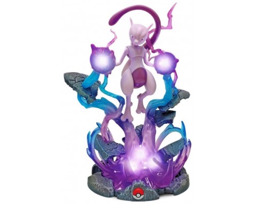 Figura pokemon con iluminacion deluxe mewtwo