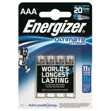 BLISTER 4 PILAS ULTIM LITHIUM TIPO L92 (AAA) ENERGIZER 639171