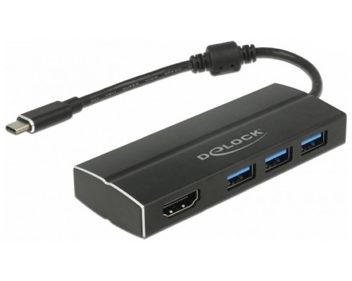 Delock Adaptador USB Tipo C 3.0 x USB Tipo-A HDMI