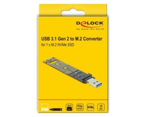 Delock Convertidor para M.2 NVMe PCIe SSD con USB