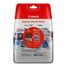 Multipack canon cli - 551xl b - c - m - y + 50 hojas papel fotografico