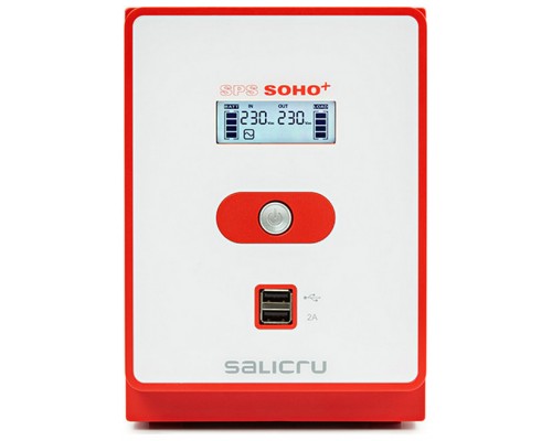 SALICRU SPS 2200 SOHO+ IEC – SISTEMA DE ALIMENTACIÓN ININTERRUMPIDA (SAI/UPS) DE 2200 VA LINE-INTERACTIVE Y CON DOBLE CARGADOR USB