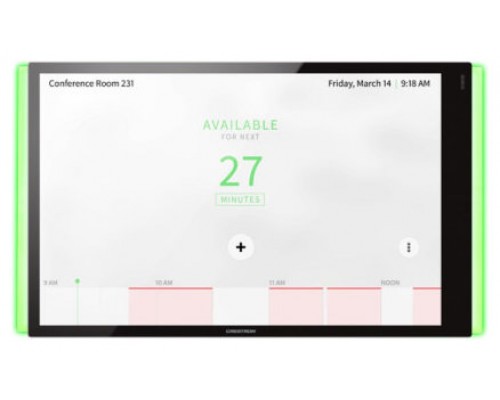 CRESTRON 10.1 IN. ROOM SCHEDULING TOUCH SCREEN FOR MICROSOFT TEAMS  SOFTWARE, BLACK SMOOTH, INCLUDES ONE TSW-1070-LB-B-S LIGHT BAR (TSS-1070-T-B-S-LB KIT) 6511776