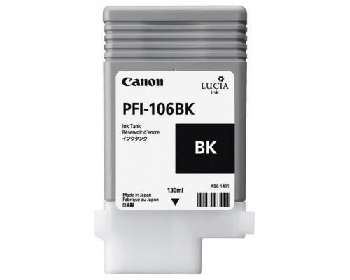 Cartucho canon pfi - 106bk negro ipf6400se ipf6300s