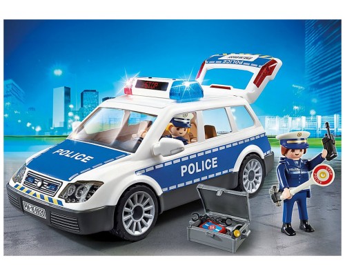 Playmobil policia coche policia con luces