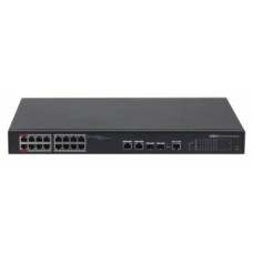 DAHUA - DH-PFS4218-16ET-240-V3 - SWITCH HI-POE 16 PUERTOS 10/100 + 2 COMBO GIGABIT/SFP UPLINK 240W