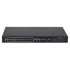 DAHUA - DH-PFS4226-24ET-360-V3 - SWITCH HI-POE 24 PUERTOS 10/100 + 2 COMBO GIGABIT/SFP UPLINK 360W 802.3AT 2 MANEJABLE LAYER 2