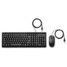 COMBO TECLADO RATON HP 160 CON CABLE NEGRO