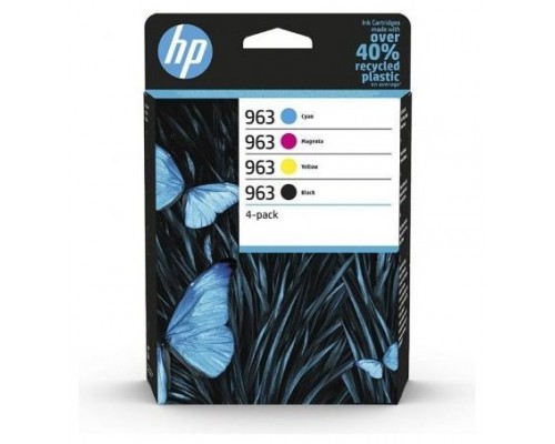 HP Paquete de 4 cartuchos de tinta Original 963 negro/cian/magenta/amarillo