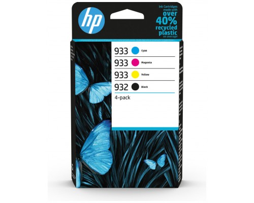 HP Paquete de 4 tintas Originales 932 negro y 933 cian/magenta/amarillo