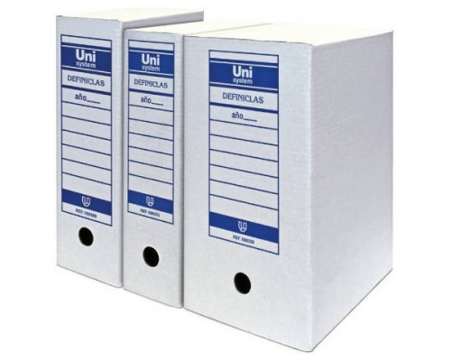 Pack de 50. ARCHIVO DEFINITIVO CARTON DEFINICLAS FOLIO UNISYSTEM DEFINICLAS 70906870 [min50]