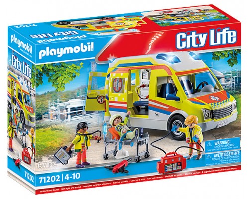 Playmobil ambulacia con luz y sonido