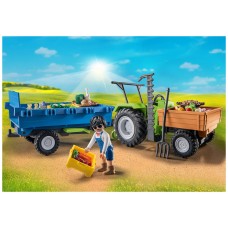 Playmobil tractor con remolque