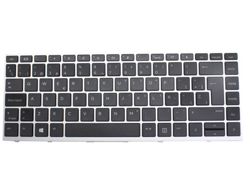 Teclado HP ProBook 430 440 445 G5 Zhan 66 Pro G1 Plata