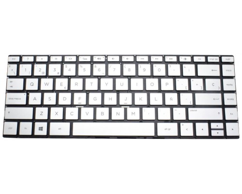 Teclado HP Spectre X360 13-W Plata Retroiluminado Backlight