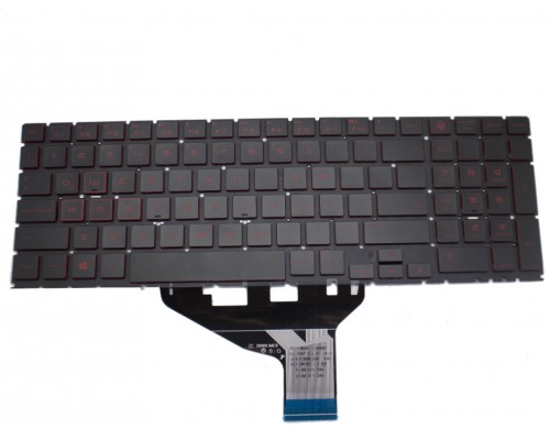 Teclado HP 15-DC Negro Teclas Rojas Backlight