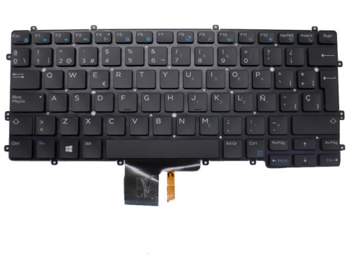 Teclado DELL LATITUDE 7370 E7370 Negro Backlight