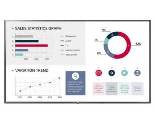 LG 75UL3J-E pantalla de señalización Pantalla plana para señalización digital 190,5 cm (75") IPS 4K Ultra HD Azul Procesador incorporado Web OS