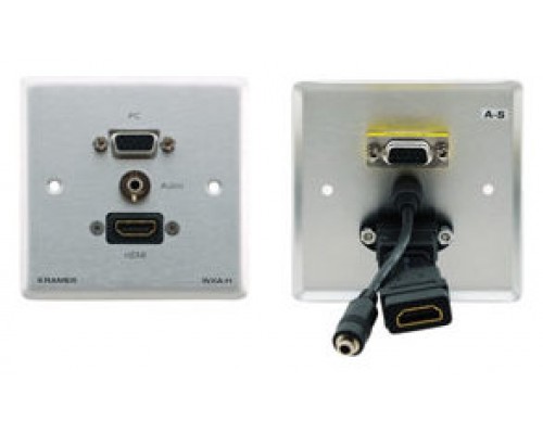 Kramer Electronics WXA-H/EU(W)-80 toma de corriente HDMI + VGA + 3.5mm Blanco