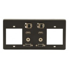 Kramer Electronics T4F-23 tapa de seguridad para enchufe Negro