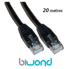 Cable Ethernet 20m Cat 5 BIWOND