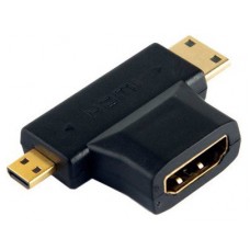 Adaptador HDMI a MiniHDMI+MicroHDMI