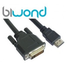 Cable DVI 18+1 a HDMI BIWOND 1.8m