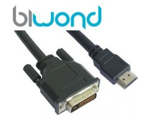 Cable DVI 18+1 a HDMI BIWOND 1.8m