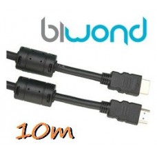 Cable HDMI 10m BIWOND V1.4 Ferrita