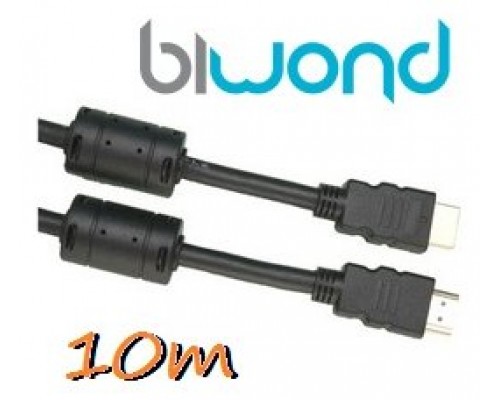 Cable HDMI 10m BIWOND V1.4 Ferrita