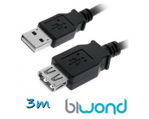 Cable USB 2.0 A/M-A/H 3m