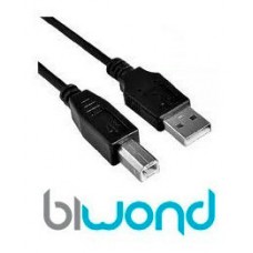 Cable USB 2.0 Impresora 3m BIWOND