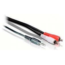 Cable Audio Jack 3.5mm 2 x RCA Stereo 1m Biwond