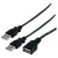 Cable USB Hembra a USB Macho (21cm)