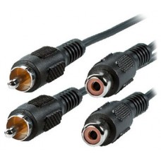 Cable 2 RCA Macho/2 RCA Hembra 3m BIWOND