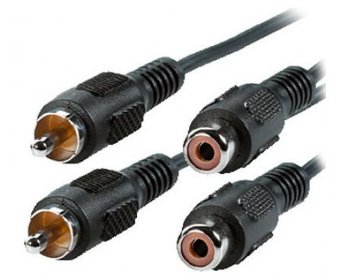 Cable 2 RCA Macho/2 RCA Hembra 3m BIWOND