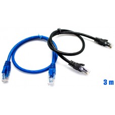 Pack x2 Cable UTP RJ45 24AWG CAT6 3m + 50 Bridas BIWOND