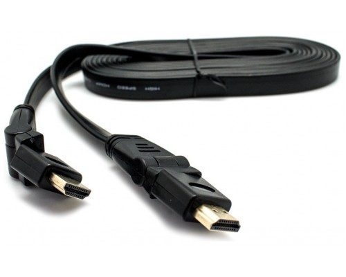 Cable HDMI Plano M/M Angulo 90º+180º 3.6M BIWOND