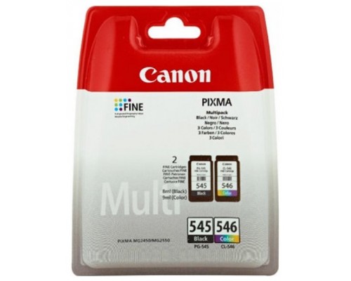 TINTA CANON PG545 CL546 PACK2 NEGRO COLOR