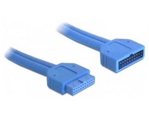 DeLOCK 82943 cable USB 0,45 m USB 3.2 Gen 1 (3.1 Gen 1) Azul