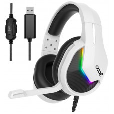 Auriculares PC / PS4 / PS5 / Xbox Gaming Iluminación COOL Storm White USB 7.1