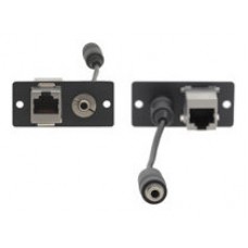 Kramer Electronics WA-45 conector 3.5mm (F), RJ−45 Gris