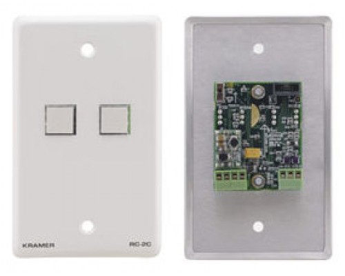 Kramer Electronics RC-2C/EU(W)-80 placa de pared y cubierta de interruptor Blanco