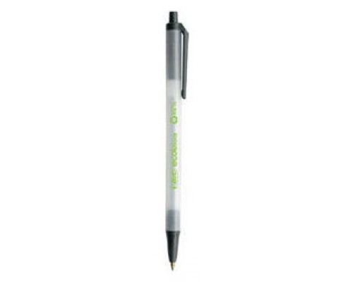 Pack de 50. BOLIGRAFO ECO CLICSTIC RECICLADO TRAZO MEDIO EN COLOR NEGRO BIC 8806871 [min50]