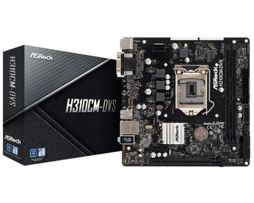 Placa base asrock 1151 h310cm - dvs m - atx