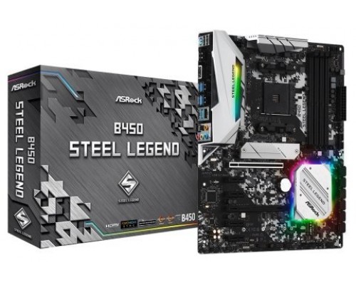 Asrock B450 Steel Legend Zócalo AM4 ATX AMD B450