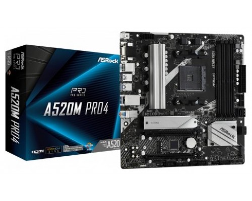 Asrock A520M Pro4 Zócalo AM4 micro ATX