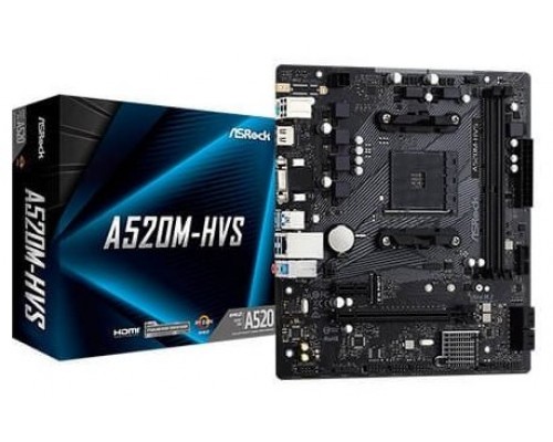 #PLACA ASROCK A520M-HVS,AMD,AM4,A520,2DDR4,MATX