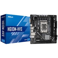 PLACA ASROCK H610M-HVS,INTEL,1700,H610,2DDR4,64GB,VGA+HDMI,4SATA3,4USB2.0,2USB3.2,MATX